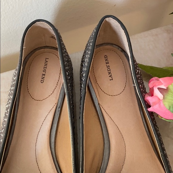 COPY - COMFY and CHIC - Embellished sparkle lands end flat shoes studded - Picture 3 of 6